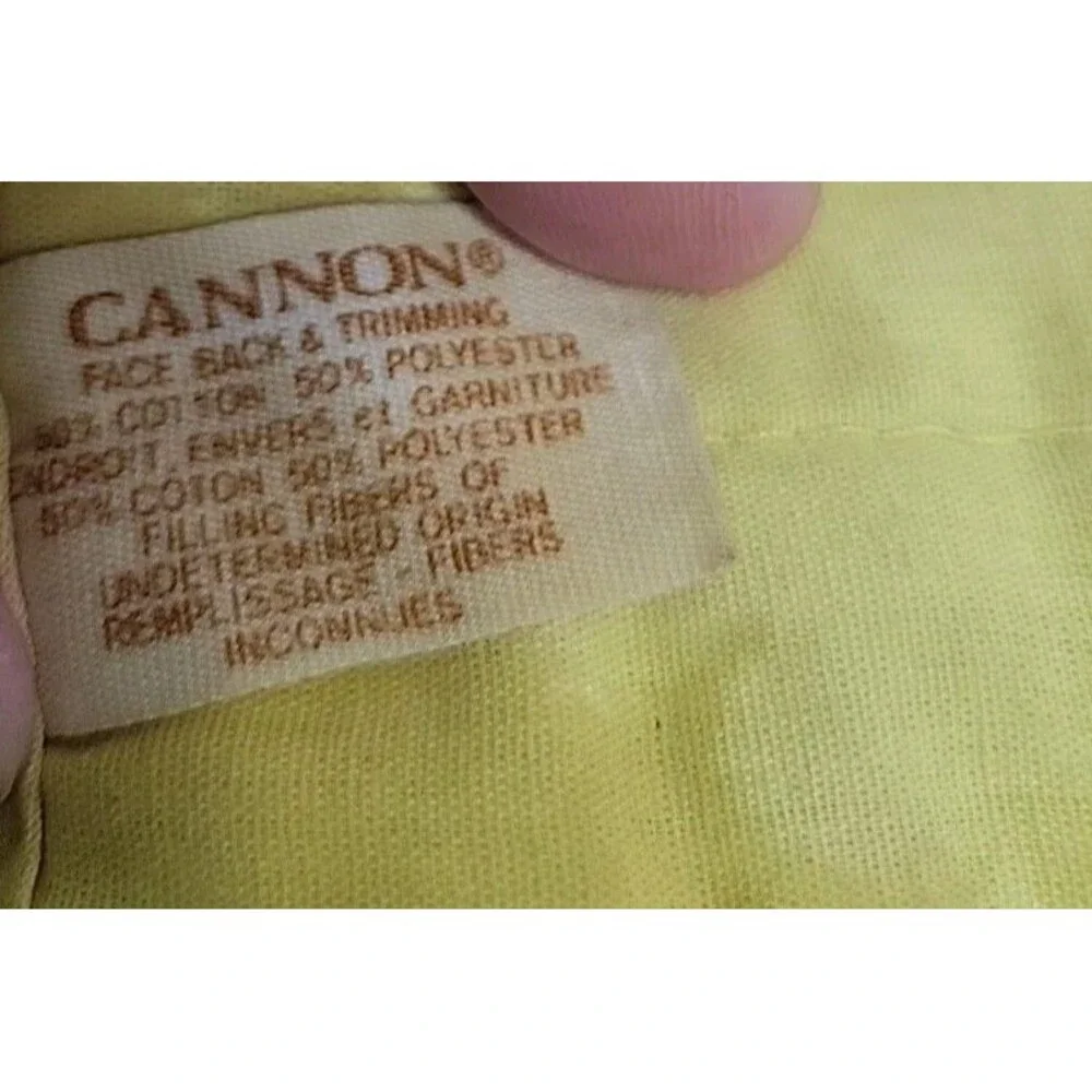 Vintage Yellow Mushroom Pot Holder Cannon Distressed USA‎